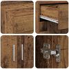 vidaXL Badschrank Altholz 80 x 42,5 x 93,5 cm Holzwerkstoff