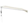 vidaXL Elektrische Markise mit Kurbel Creme 4,5x3 m