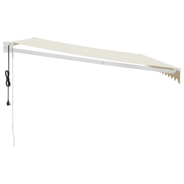 vidaXL Elektrische Markise mit Kurbel Creme 4,5x3 m