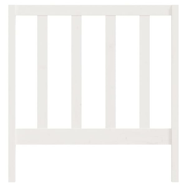 vidaXL Kopfteil Weiß 96x4x100 cm Massivholz Kiefer