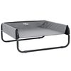 vidaXL Hundebett Hellgrau 85 x 85 x 33 cm Stahl