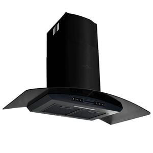 vidaXL Dunstabzugshaube Wandmontage Edelstahl 756 m&sup3;/h 90 cm Schwarz