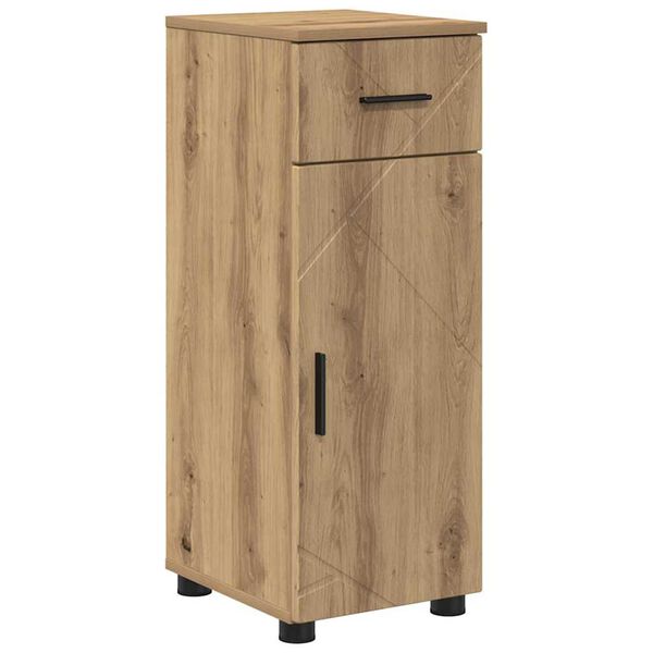 vidaXL Badezimmerschrank mit Schubladen Artisan-Eiche 30 x 35 x 80 cm