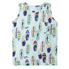 vidaXL Kinder-Tanktop Hellblau Melange 128