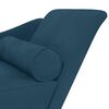 vidaXL Chaiselongue mit Kissen Blau Samt