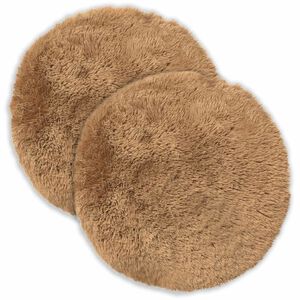vidaXL Kissen mit Kissen HEERLEN 2 Stk. Taupe PV Fleece