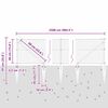 vidaXL Zaunpfosten Grau 25 x 0,4 m (36 mm Maschen) Stahl und PVC