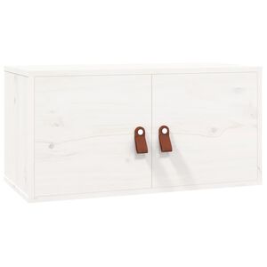 vidaXL Wandschrank Wei&szlig; 60x30x30 cm Massivholz Kiefer