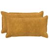 vidaXL Kissenbezug 2 stk. HOUTEN Gelb 40 x 80 cm Mikrofaser Fleece