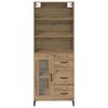 vidaXL Highboard Artisan-Eiche 69,5 x 34 x 180 cm Holzwerkstoff