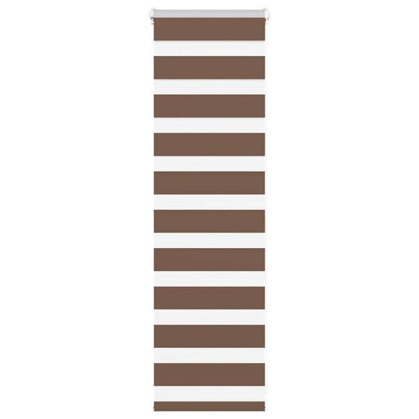 vidaXL Zebrarollo Braun 45x100 cm Stoffbreite 40,9 cm Polyester