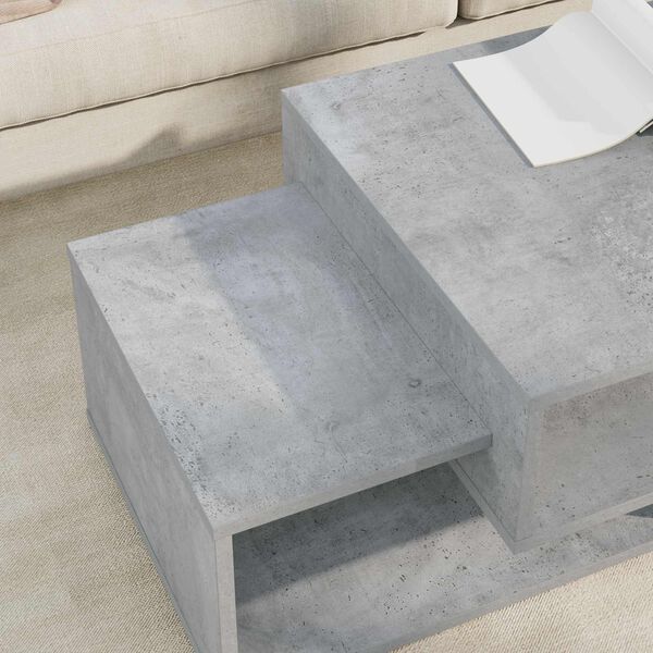 vidaXL Couchtisch Beton Grau 105 x 50 x 32,5 cm Holzwerkstoff