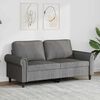 vidaXL 3-Sitzer-Sofa Dunkelgrau 180 cm Samt
