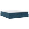 vidaXL Ottoman-Bett mit Matratze Dunkelblau 180x200 cm Samt