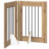 vidaXL Klappbares Hundetor mit St&auml;ndern 2 pcs Artisan-Eiche 120,5 cm