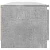 vidaXL TV-Schrank mit LED-Leuchten Betongrau 140x40x36 cm