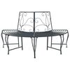 vidaXL Baumbank 4-Sitzanzahl 160 x 80 x 89 cm Stahl Silber Grau