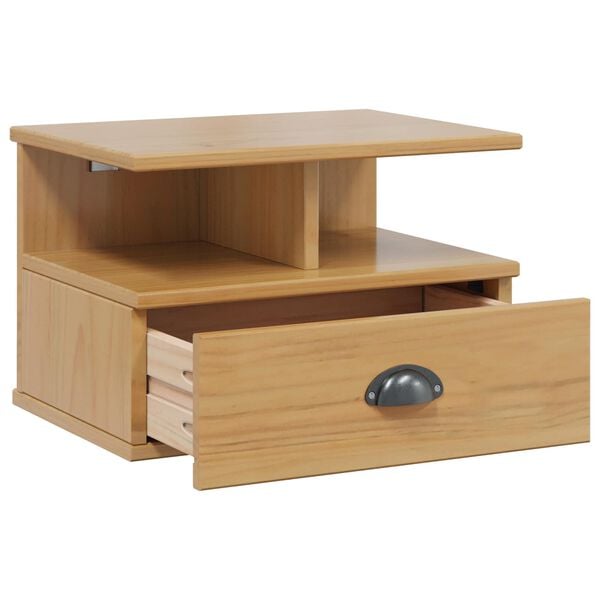 vidaXL Nachttisch Hill Honigbraun 40 x 31 x 27 cm Massivholz Kiefer