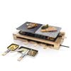 Bestron Raclette-Grill ARG300BW 1500 W Schwarz Holz XL