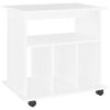 vidaXL Rollschrank Wei&szlig; 60x45x60 cm Holzwerkstoff