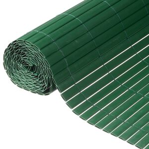 Nature Doppelseitiger Garten-Sichtschutz PVC 1,5&times;3 m Gr&uuml;n