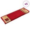 vidaXL Stufenmatten Selbstklebend 5 Stk. 65x21x4 cm Rot