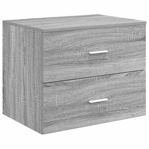vidaXL Wandaufbewahrung Badezimmer Sonoma-Grau 62,5 x 44,5 x 50 cm