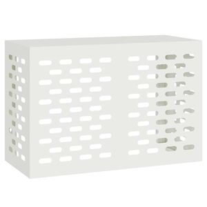 vidaXL Klimaanlagenabdeckung Wei&szlig; 90 x 40 x 60 cm Stahl