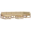 vidaXL Outdoor-Sofagarnitur 8 stk. Wei&szlig; und Beige