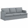 vidaXL Sofa 2 pcs Hellgrau 144 x 80 x 85 cm Stoff