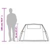 vidaXL Tunnel-Campingzelt 2 Personen Weiß Dunkel Wasserdicht