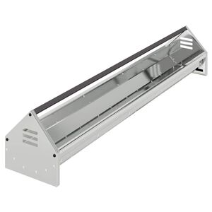 vidaXL H&uuml;hnerf&uuml;tterungsrinne Silber 108 x 20,5 x 20 cm