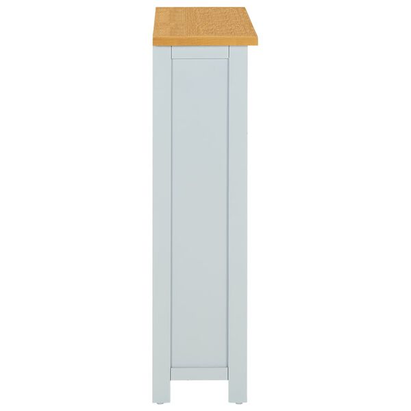 vidaXL B&uuml;cherregal 3 F&auml;cher 72x22,5x82 cm Massivholz Eiche