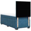 vidaXL Boxspringbett mit Matratze Blau 90x200 cm Samt