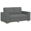 vidaXL Sofa 3 pcs Dunkelgrau 220 x 80 x 84 cm Leinenmischgewebe