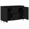 vidaXL Sideboard Schwarze Eiche 101,5 x 35 x 70 cm Holzwerkstoff