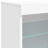 vidaXL Sideboard mit LED-Beleuchtung Weiß 60,5x37x67 cm