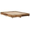 vidaXL Bettgestell ohne Matratze Altholz-Optik 140x200cm Holzwerkstoff