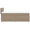 vidaXL Boxspringbett Matratze Cappuccino-Braun 100x200cm Kunstleder