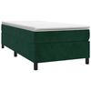 vidaXL Boxspringbett mit Matratze Dunkelgr&uuml;n 80x200 cm Samt