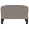 vidaXL Fußhocker Taupe 60x50x41 cm Stoff