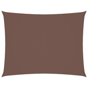 vidaXL Sonnensegel Oxford-Gewebe Rechteckig 4x6 m Braun