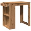 vidaXL Bartisch Artisan-Eiche 102x70x103,5 cm Holzwerkstoff