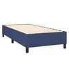 vidaXL Boxspringbett mit Matratze Blau 90x200 cm Stoff