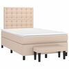 vidaXL Boxspringbett Matratze Cappuccino-Braun 120x190 cm Kunstleder