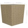 vidaXL 3-tlg. Bistro-Set Poly Rattan und Hartglas Beige