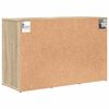 vidaXL Schuhschrank Sonoma-Eiche 77,5 x 30 x 51 cm Holzwerkstoff