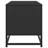 vidaXL TV-Schrank Schwarz 80x34,5x40 cm Holzwerkstoff und Metall