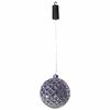 Luxform Batterie-LED-H&auml;ngelampe Ball Diamonds Silbern