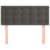 vidaXL Kopfteil Dunkelgrau 100x5x78/88 cm Samt